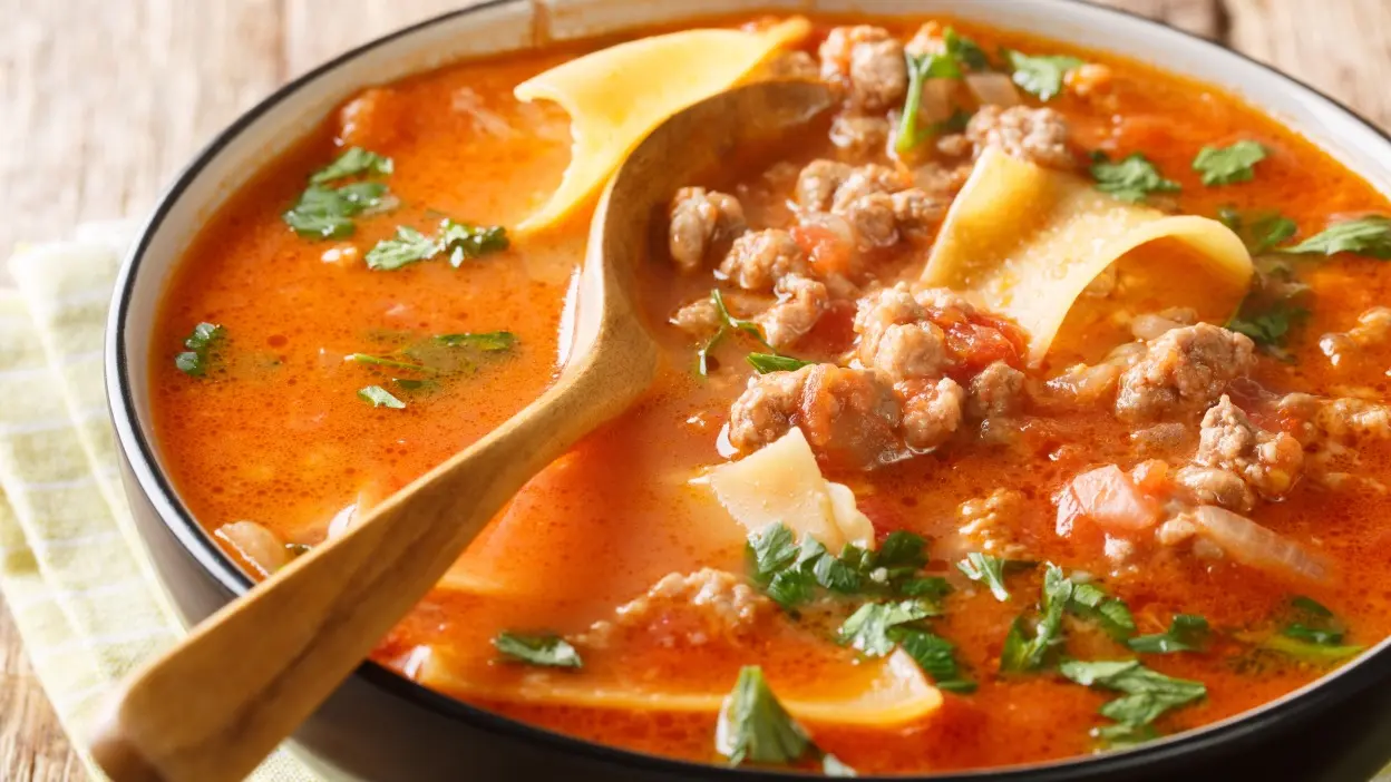 sopa de lasanha